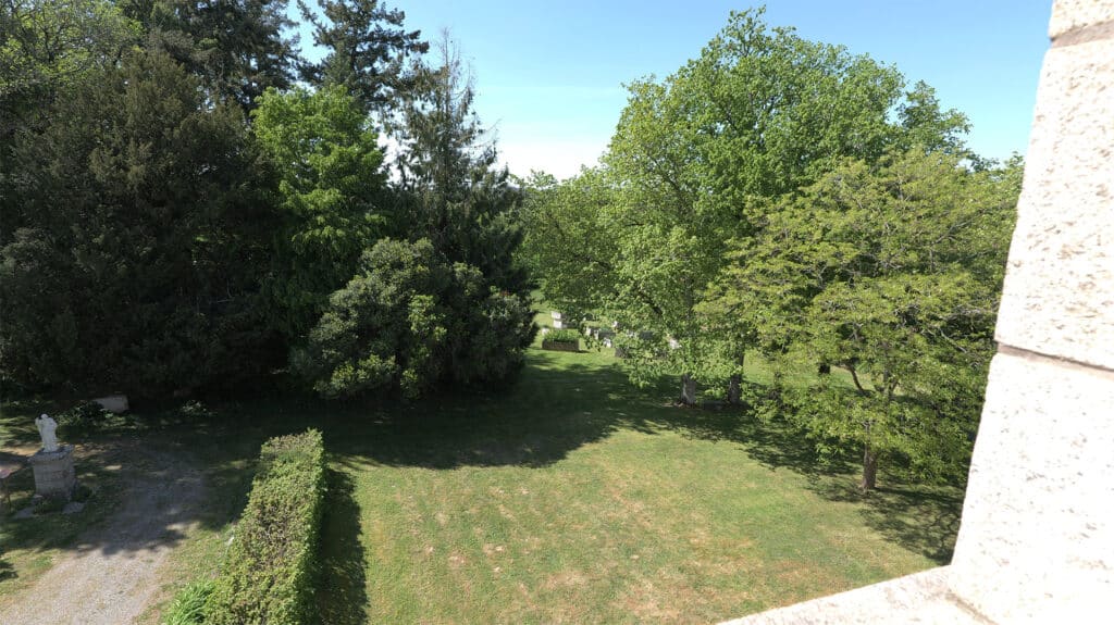 vue depuis une chambre La Roche du Theil